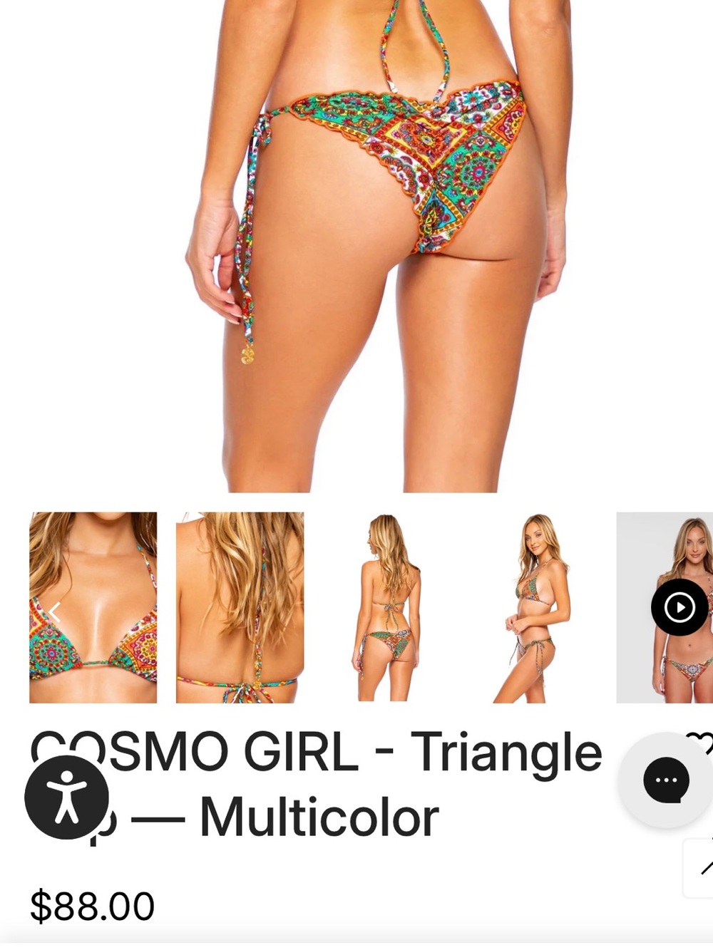 NWOT Luli fama bikini “Cosmo Girl” - Picture 2 of 10